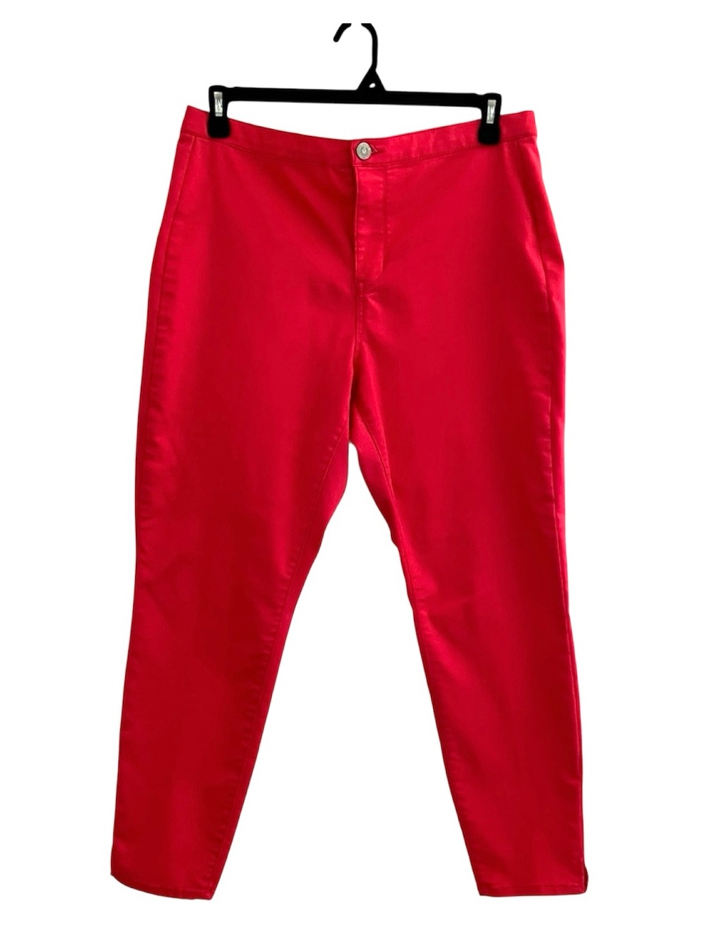 SO Heritage Women’s Pink Skinny Ankle Pants Size 17 Stretch Mid Rise